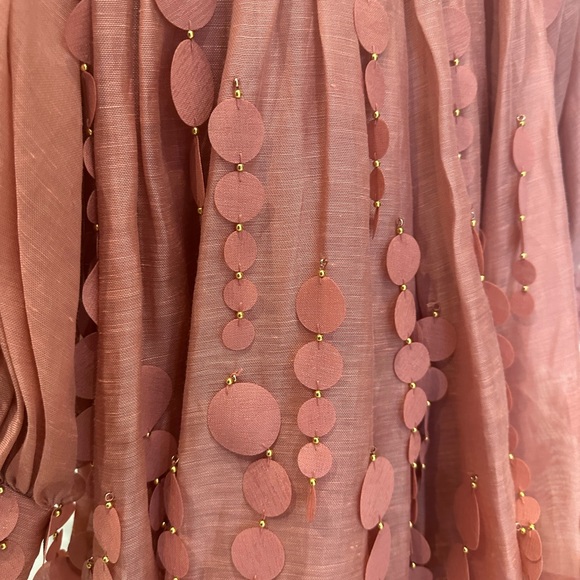 Zimmerman concert linen dusty pink dress - Picture 5 of 7